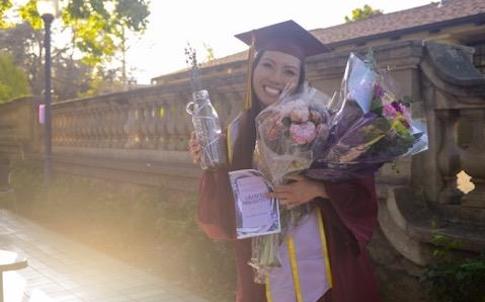 young woman at graduation
