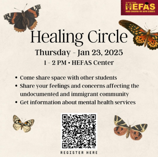 Jan 21st Event from 12pm-3pm in De Anza Main Quad 